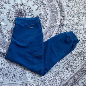 Figs blue jogger scrub pants